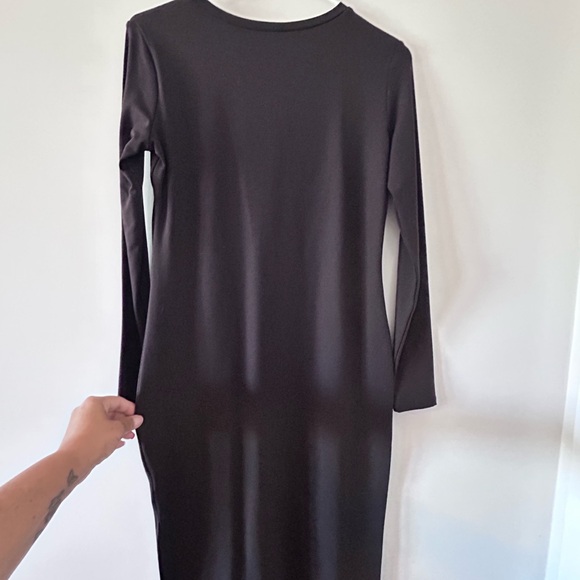 PHILOSOPHY DRESSES • Chocolate Brown Long Sleeve Fitted Dress • Small • - Picture 2 of 6